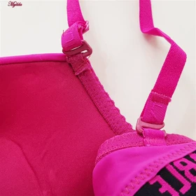 سوتین دکلته فنردار زنانه مدل پوش آپ سرخابی کد 4628