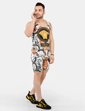ست رکابی و شلوارک مردانه Versace