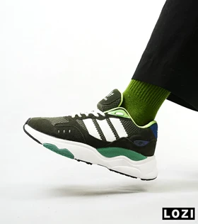 کفش کتانی مردانه سبز سفید ADIDAS torsion