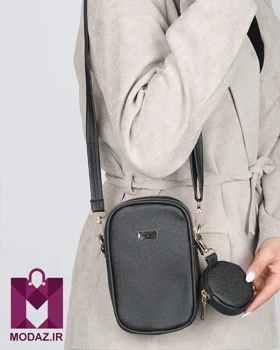 کیف زنانه چرمی کمری دو زیپ چارلی K167