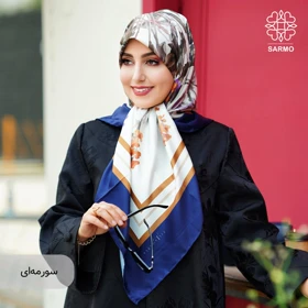 روسری ابریشم کجراه ارغوان