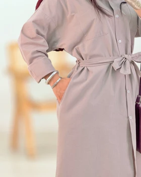 مانتو پیراهنی نسترن(24)کد:5521