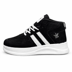 کفش کتانی زنانه آدیداس ساق‌دار مشکی Adidas