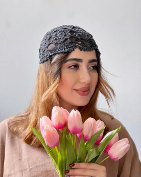 کلاه لمه دار نخ‌ابریشم