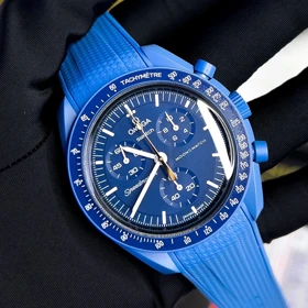 ساعت امگا سواچ ماموریت به نپتون بند رابر آبی u-3987