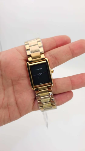 ساعت مچی مردانه کارتیر Cartier تاریخ دار با موتور کوارتز و طراحی مینیمال