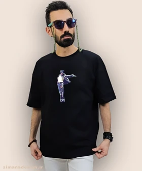 تیشرت لش مردانه و زنانه طرح مایکل جکسون کد 976