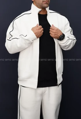 ست مردانه سویشرت شلوار گرم دارکد20000045