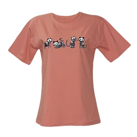 تیشرت زنانه نخ پنبه طرح گربه