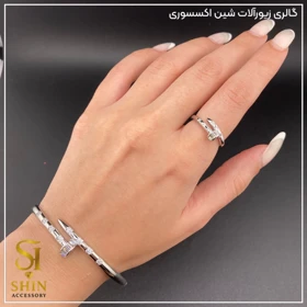 دستبند النگویی انگشتر دار کد da01