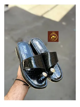 صندل انگشتی زنانه تابستانه ورنی