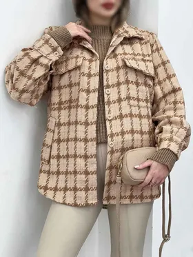 شکت چهارخونه جیب پاکتی ثنا