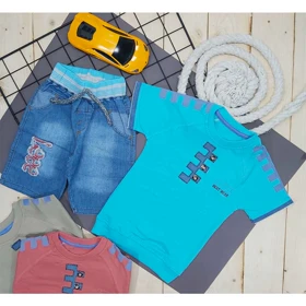 ست شلوارک و تیشرت پسرانه BEST WEAR