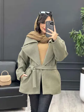 پالتو جلو باز کمردار