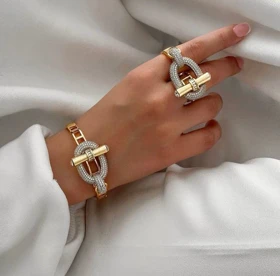 نیم ست هرم.س (بنگل و انگشتر)