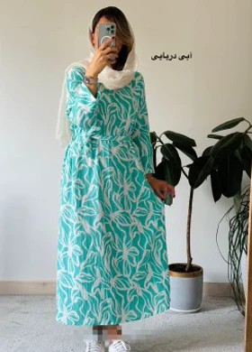 پیراهن مانتویی ماکسی افروز