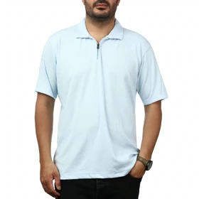 پولوشرت آستین کوتاه نیم زیپ مردانه کاکتوس مدل 251453