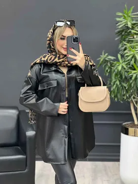 شکت چرم دو جیب پاکتی