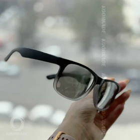 عینک BEELINE بزرگسال فریم مشکی شیشه نقره ای