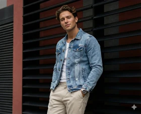 کت جین پارچه ترک برش فیت