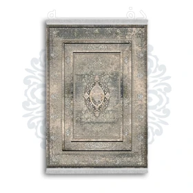 *جدید* فرشینه از جنس پارچه شانل مخمل ترک طرح فانتزی برند دفه کد 754