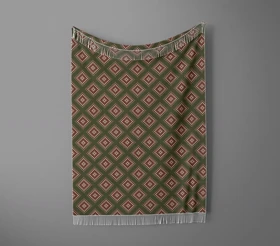 شال مبل ریش دار sofa shawl 376