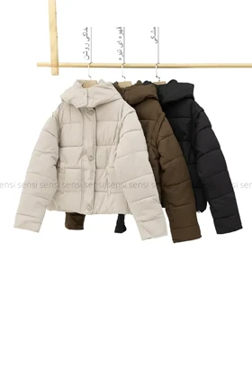 کاپشن وارداتی پافر شو پشم شیشه کد1004848