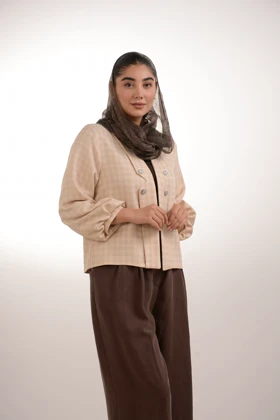 کت حصیری یقه دالی رستا (کرم)