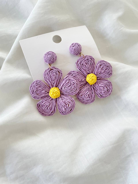 گوشواره فانتزی طرح گل
