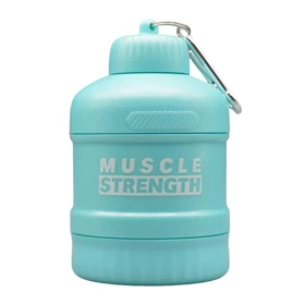 قیف پروتئین وی دو تیکه مدل Muscle Strength ظرفیت 100 میلی لیتر