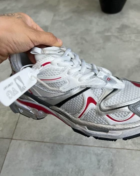 کتانی BALENCIAGA RUNNER طوسی قرمز