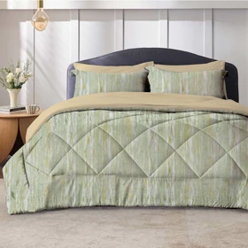 سرویس روتختی مخمل شانل سیلور (سبز مغز پسته ای روشن)