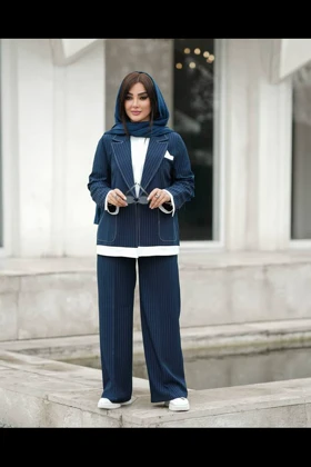 کت شلوار دیپلمات جیب سفید