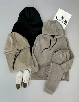 ست هودی و شلوار روناک کد 3165