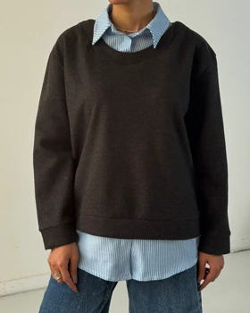 شومیز فوتر یقه دار  کد 1500127