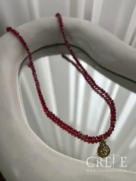 گردنبند انار کریستالی