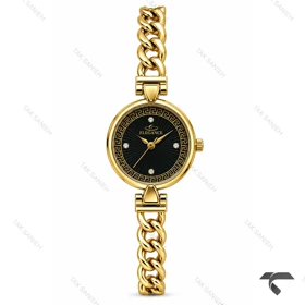 ساعت الگانس رفرنس EL006 زنانه طلایی صفحه مشکی Elegance-11479-L