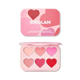 پالت رژگونه کرمی قلبی شیگلم مدل FLUSH CRUSH CREAM BLUSH SHEGLAM