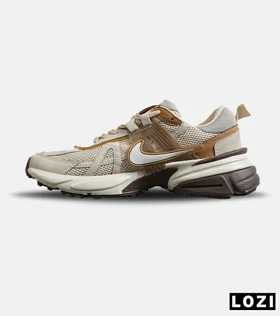 کفش کتانی مردانه و زنانه کرم قهوه ای Nike Cushlon V2K مدل 7866