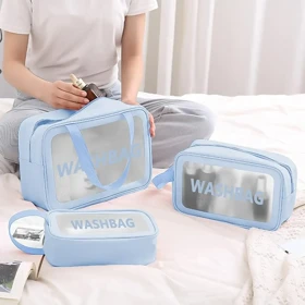 کیف لوازم آرایش سه تیکه wash bag