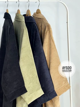 مانتو مخمل کبریتی لیلی