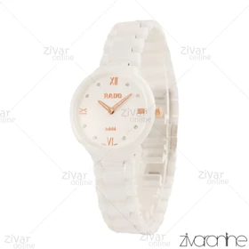 ساعت رادو زنانه سرامیکی سفید ایندکس رومی 105645