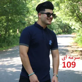 تیشرت یقه دیپلمات جودون رنگ سرمه ای