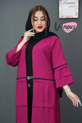 مانتو بلند چین‌دار