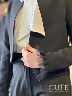 کت کراپ سرآستین چین