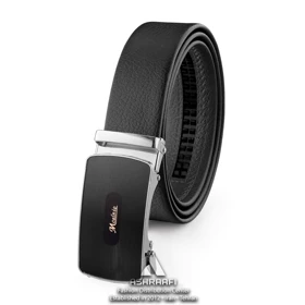 کمربند ساده مردانه Leather Ratchet Belt BL20