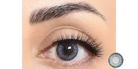 لنز رنگی سالانه فستیوال Festival Morning Q (Blue 2T (آبی دورمشکی))