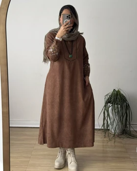 پیراهن مانتویی گندم 2
