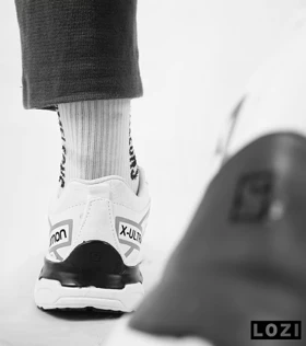 کفش کتانی بزرگ پا سفید مشکی Salomon X ULTRA