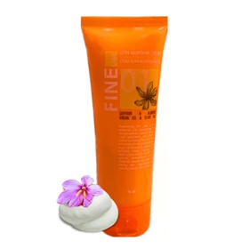 کرم تیوپی مغذی زعفران دست و صورت فاین لاین 75 میل